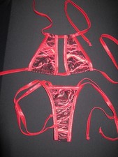 Bikini spogliarellista rosso