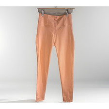 Pantaloni Freddy WR.UP taglia S vita alta rosa pesca pastello modellante zip leggings Italia