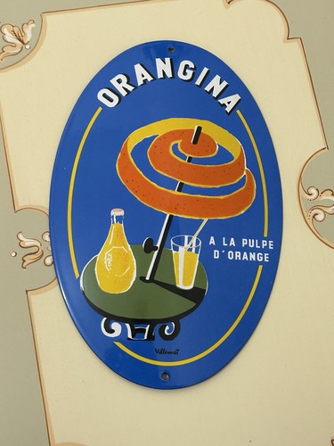 Orangina targa smaltata - smaltata,