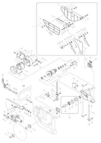 Makita ricambi per sega - ricambi,