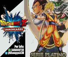 LOTTO LAMINCARDS DRAGONBALL Z DBZ ALBUM SERIE PLATINO EDIBAS NO ARGENTO ORO NERA