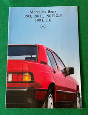 DEPLIANT CATALOGO MERCEDES 190 ANNO 1985