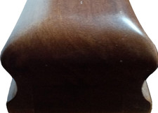 Corrimano in legno 128x7x4,5 cm. ad 1 testa con 4x2 cm. di scanalatura interna