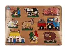 Stampi puzzle animali fattoria