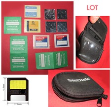 Lotto etichette Brand Originali SMARTMEDIA CARD Fujifilm,Lexar, Astuccio Sandisk