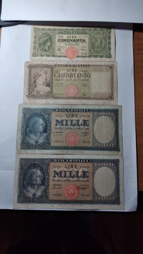 Cartamonete lire cinquanta - 4,