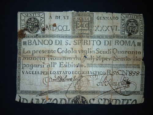 Scudi banco santo spirito - scudi,