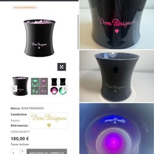 DOM PERIGNON 1 BOTTIGLIA CESTELLO FIRMATO CHAMPAGNE PORTA GHIACCIO LED SECCHIELL