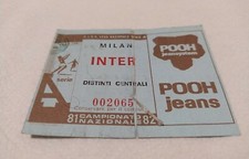  CALCIO MILAN-INTER Campionato 1981/82 raro biglietto Derby 