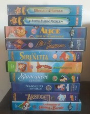 (Vhs) Lotto di 10 vhs cartoni Disney (vari titoli, vedi foto)   