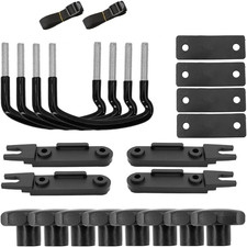 Set Di 4 Staffe a U per Montaggio Box Da Tetto, Montaggio Universale per Auto E 