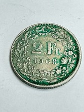 MONETA 2 FRANCHI SVIZZERA 1968