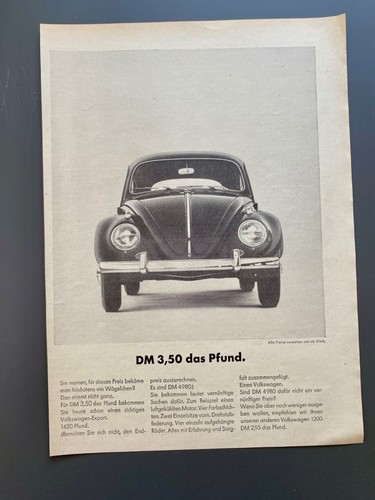 La sterlina vw - dm, 3,50