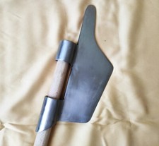 Testa di poleax medievale, alabarda in acciaio, ascia da battaglia Buhurt, replica arma SCA LARP