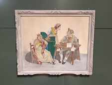 QUADRO DIPINTO SU TAVOLA DA DISEGNO EPOCA 900