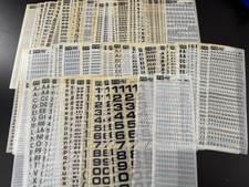 lotto 100 fogli trasferibili