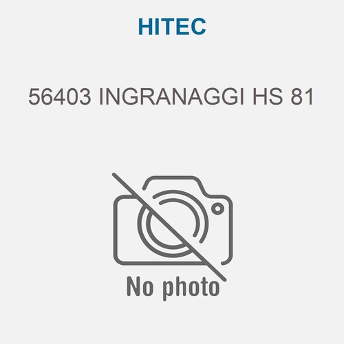 Hitec ingranaggi 81 - ingranaggi,