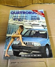 Rivista D'Epoca Quattroruote Mese Di Agosto Del 1983