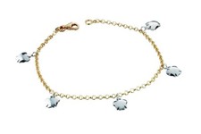 Bracciale Donna Charms Angeli Roberto Giannotti in Oro 18 kt BR151GB