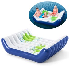 Isola galleggiante gonfiabile piscina mare spiaggia Bestway 2 posti 221x174 cm