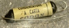 CONDENSATORE A CARTA CAPAX 2000 PF - 2 NF VP 1500 VINTAGE NOS NUOVO 0.002 UF
