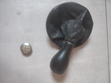 Cuffia cambio e pomello cambio Fiat 500 Abarth nero e rosso