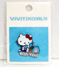 Distintivo spilla Hello Kitty VIVITIX GIRLS SANRIO 1999 vecchia versione rara...