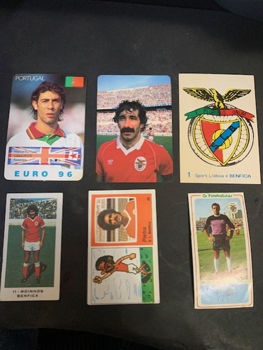 Vintage benfica soccer cards