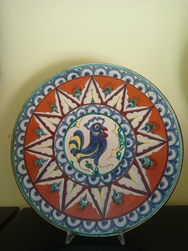 Piatto ceramica graffita - piatto, in