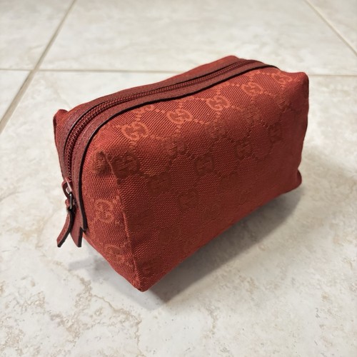 Gucci red canvas - canvas, cosmetic