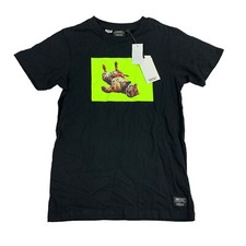 Wesc Mens Max Love to Pawty Crewneck T-Shirt Black S