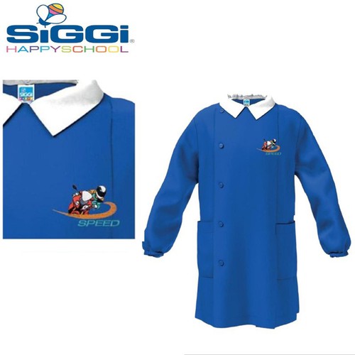 Grembiule scuola blu - , con