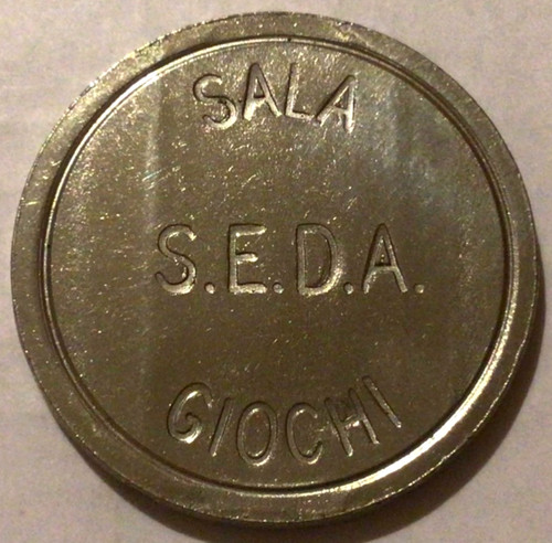 Gettone token sala giochi - sala,