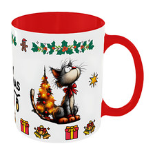 Tazza Natalizia Gatto Buffo