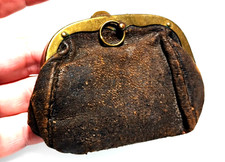 RARO E ANTICO PORTAMONETE IN