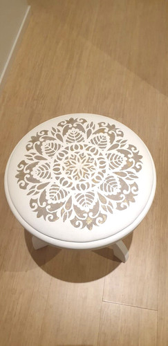 Sgabello decorato mano per - sgabello,