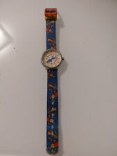 2001 Swiss Made Flik Flak by Swatch Watch for Kids, VIntage Dog Theme Watch rare