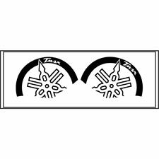 COPPIA DIAPASON ADESIVI NERO T-MAX TMAX STICKERS CARENA 2008/2011 MAXI GRAFICA