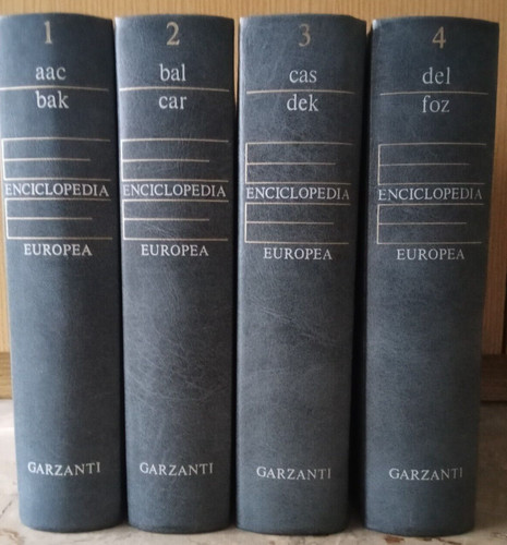 Enciclopedia europea utet - enciclopedia,