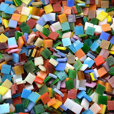 800 Tessere per Mosaico in Vetro Colorato, Colori Assortiti per Artigianato Arti