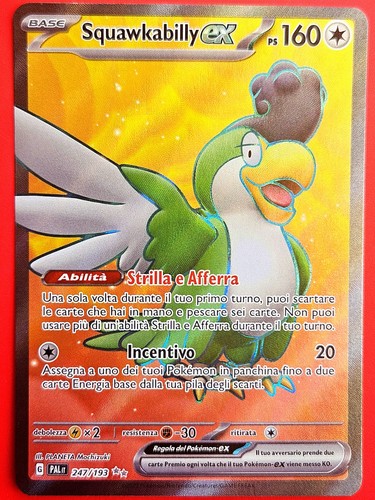 Carta pokemon squawkabilly - carta, ex
