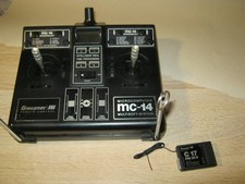 Telecomando Graupner MC 14 in 35 Mhz con ricevitore C 17 e coppia quarzo 79