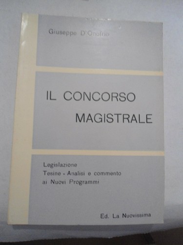 Onofrio il concorso - g.,