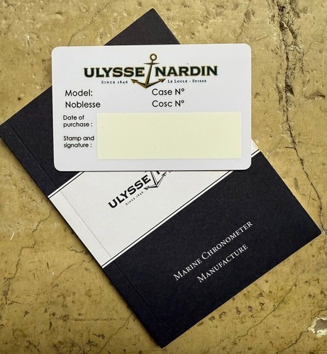 Ulysse nardin marine - ulysse,