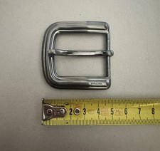 FIBBIA PRADA LOGO - COLORE ACCIAIO OPACO - NUOVA