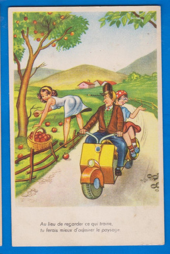 Fumetto vespa scooter moto - fumetto,