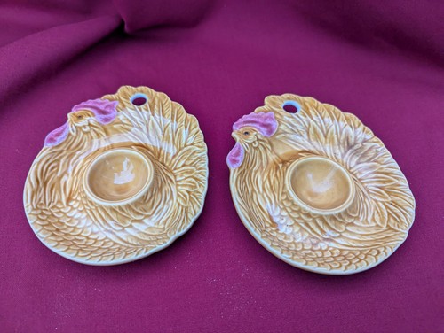 Pair vintage majolica - pair,