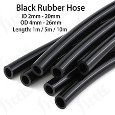 Tubo Aspirazione Silicone Nero Tubo Gomma Acqua Aria Raffreddamento Tubo ID 2mm-20mm