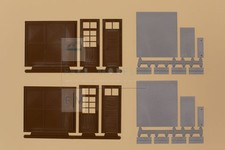 AUHAGEN 80257 - Cancelli e porte industriali con rampe e gradini. Scala H0 1:87