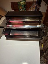 girarrosto a spiedo elettrico in acciaio 